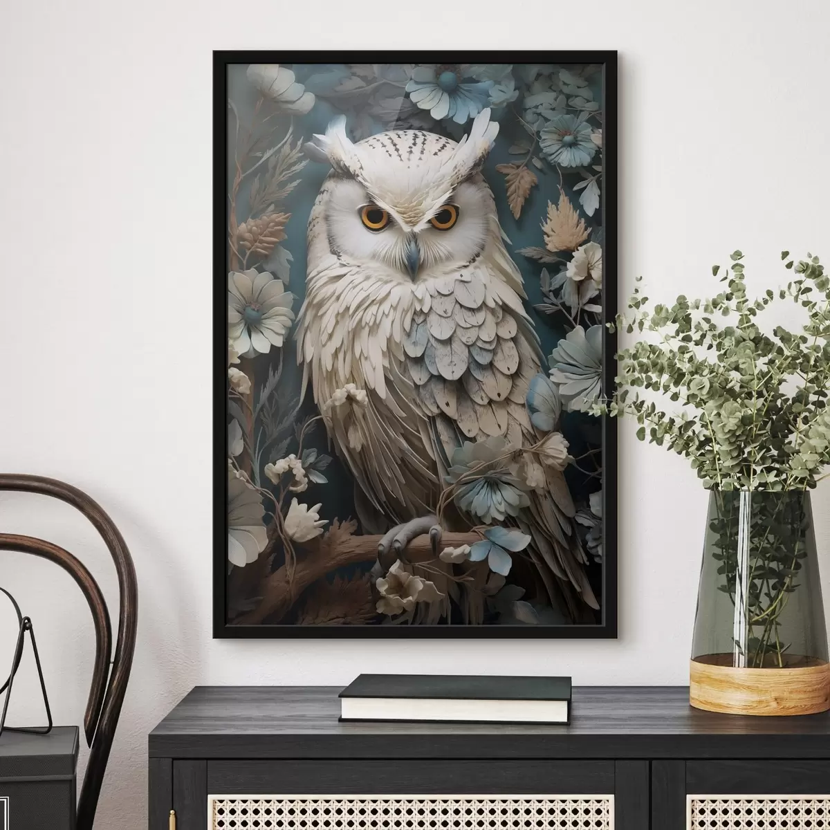 Affiche Hibou blanc f42283