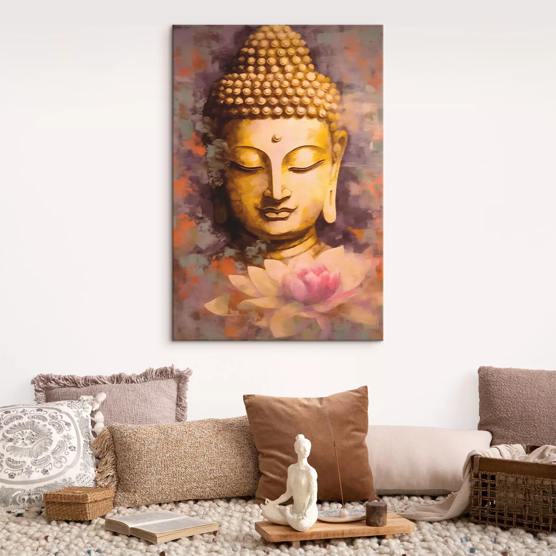  Peintures Bouddha et lotus s42311