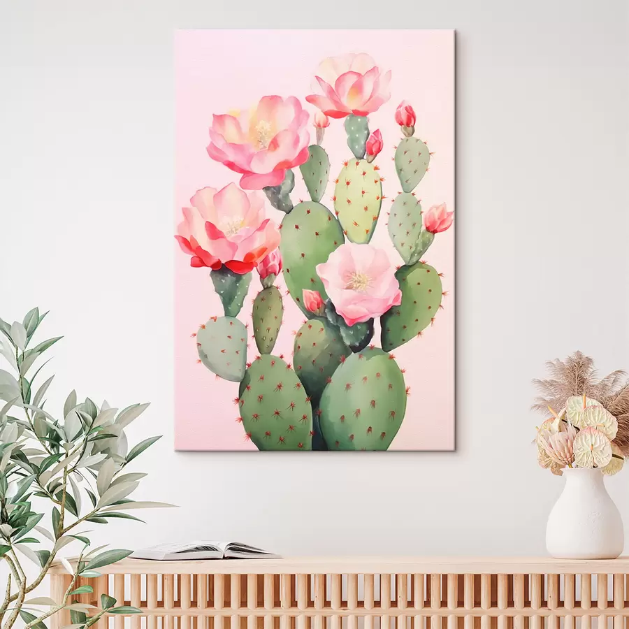  Schilderijen Cactussen en bloemen s42312