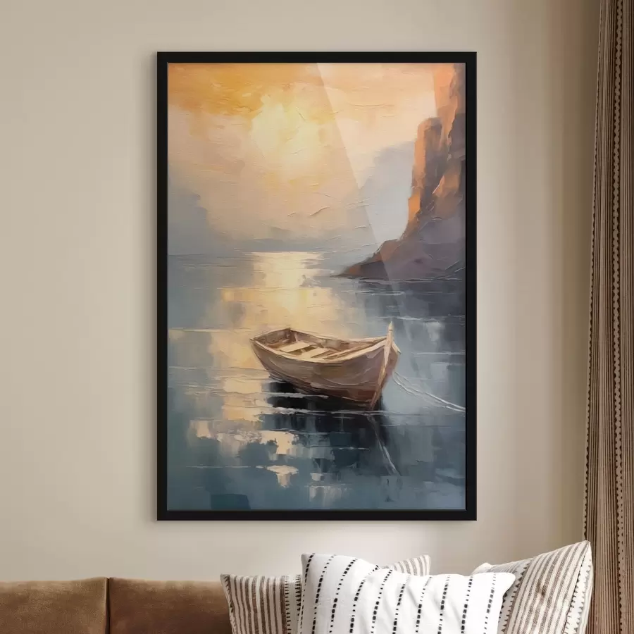 Papier peint photo Bateau et côte f42309