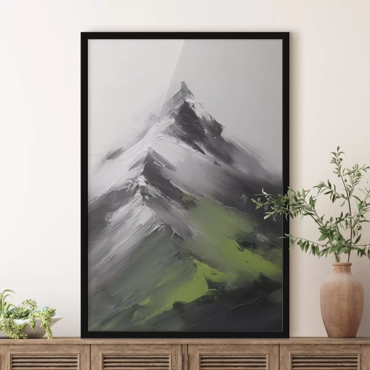 Poster Abstracte berg f42310