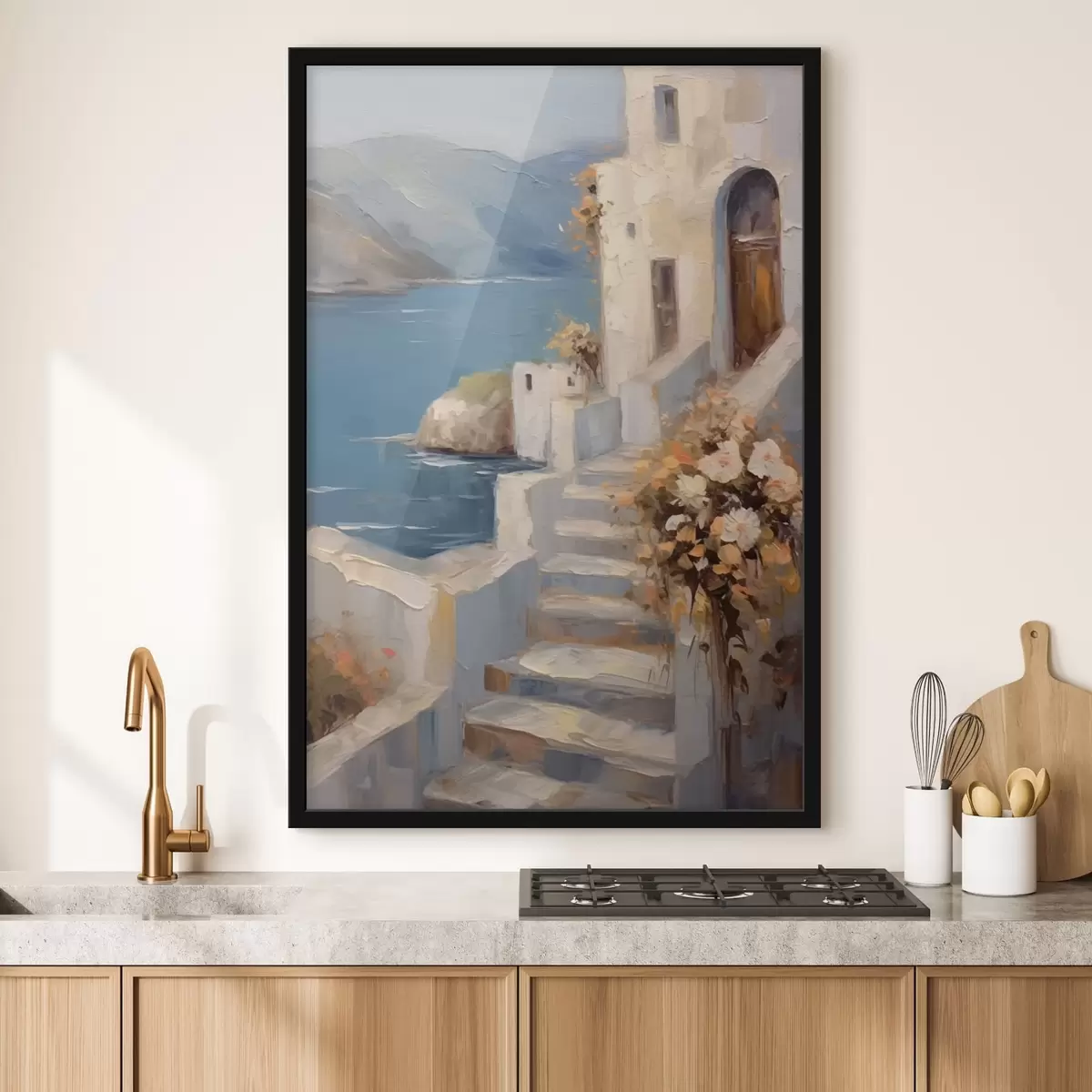 Poster Huis aan de kust f42316