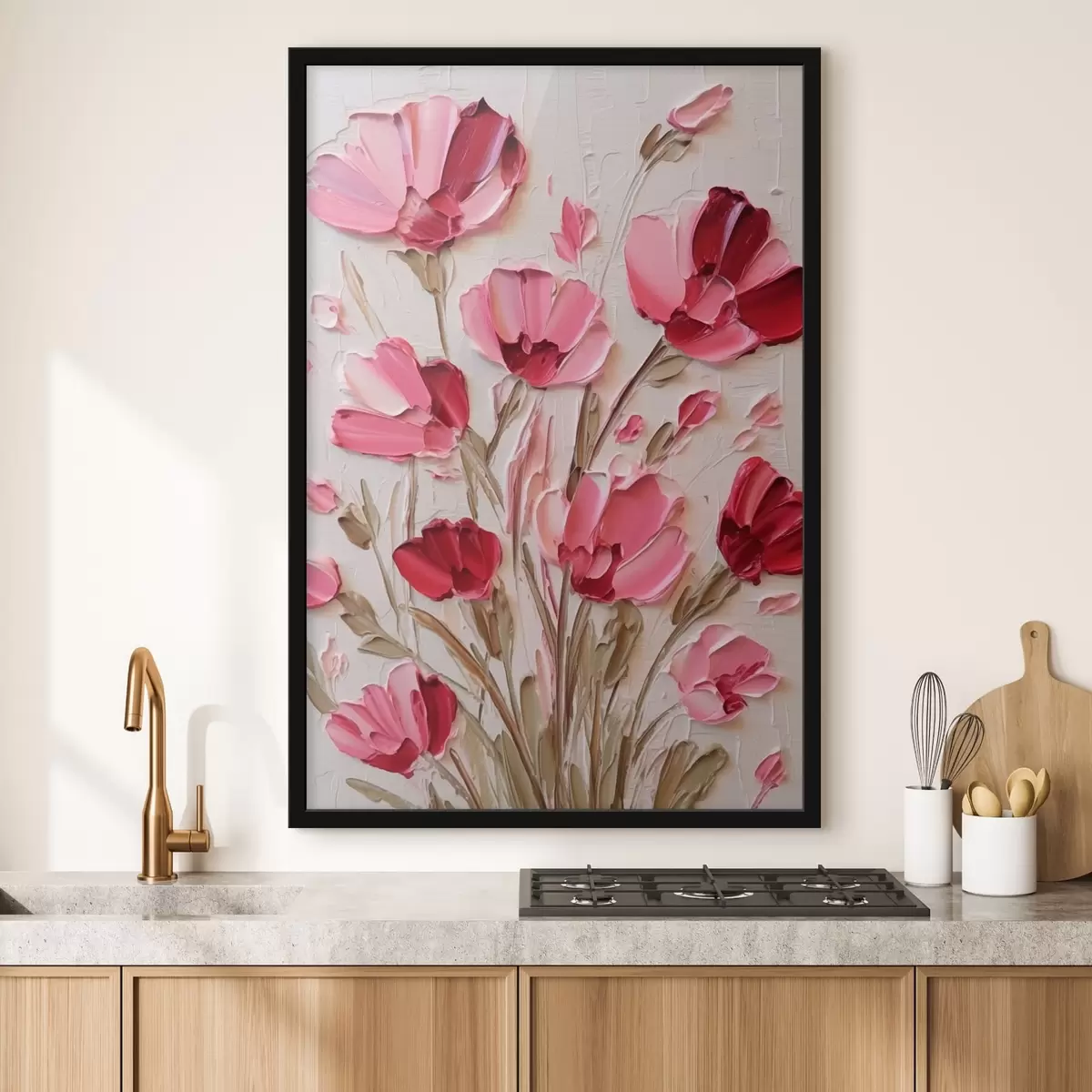 Affiche Fleurs roses f42318