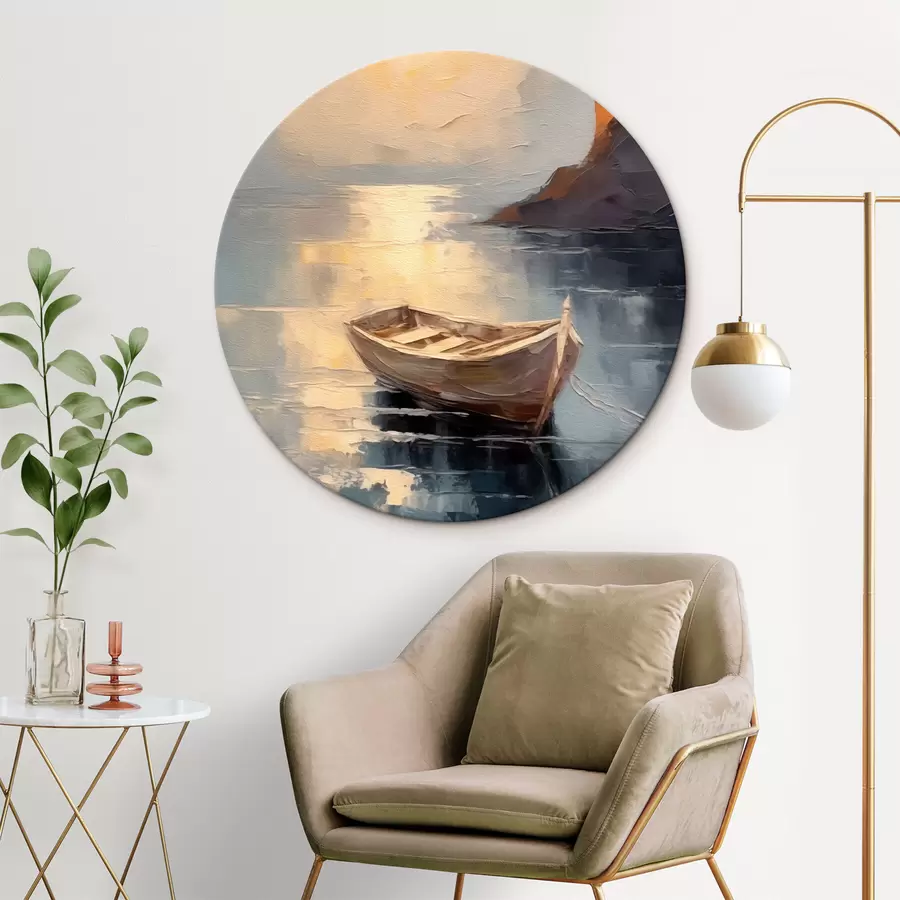  Schilderijen Boot en kust r42309