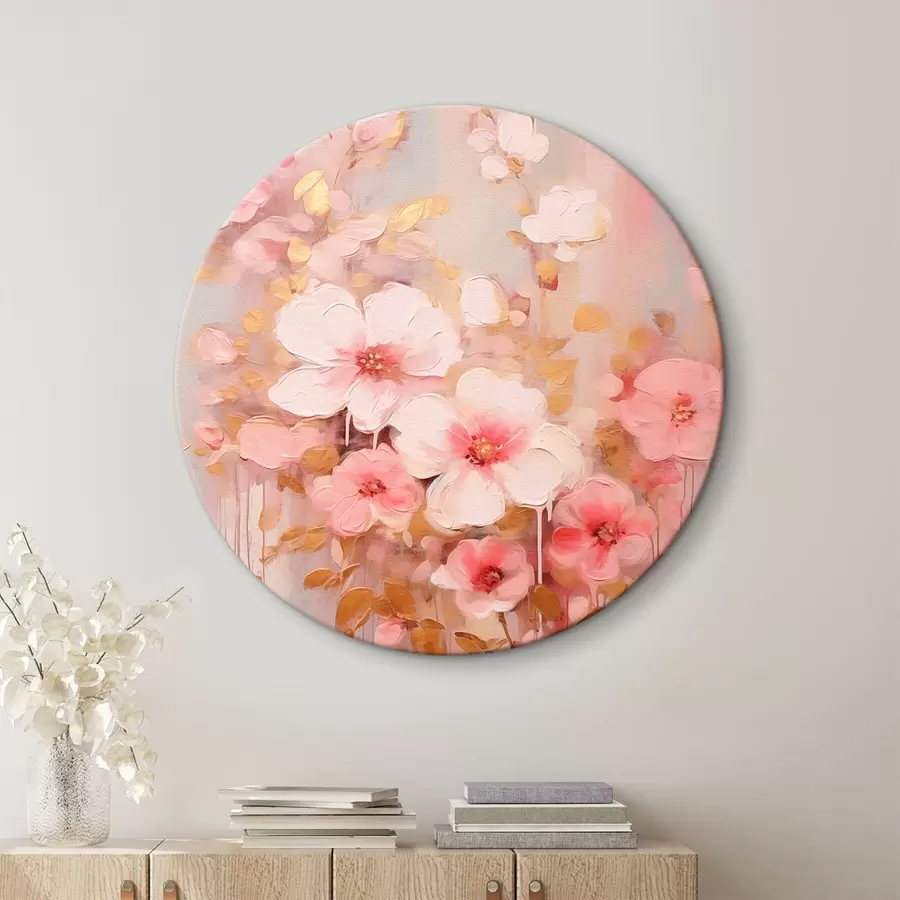  Schilderijen Prachtige roze bloemen r42315