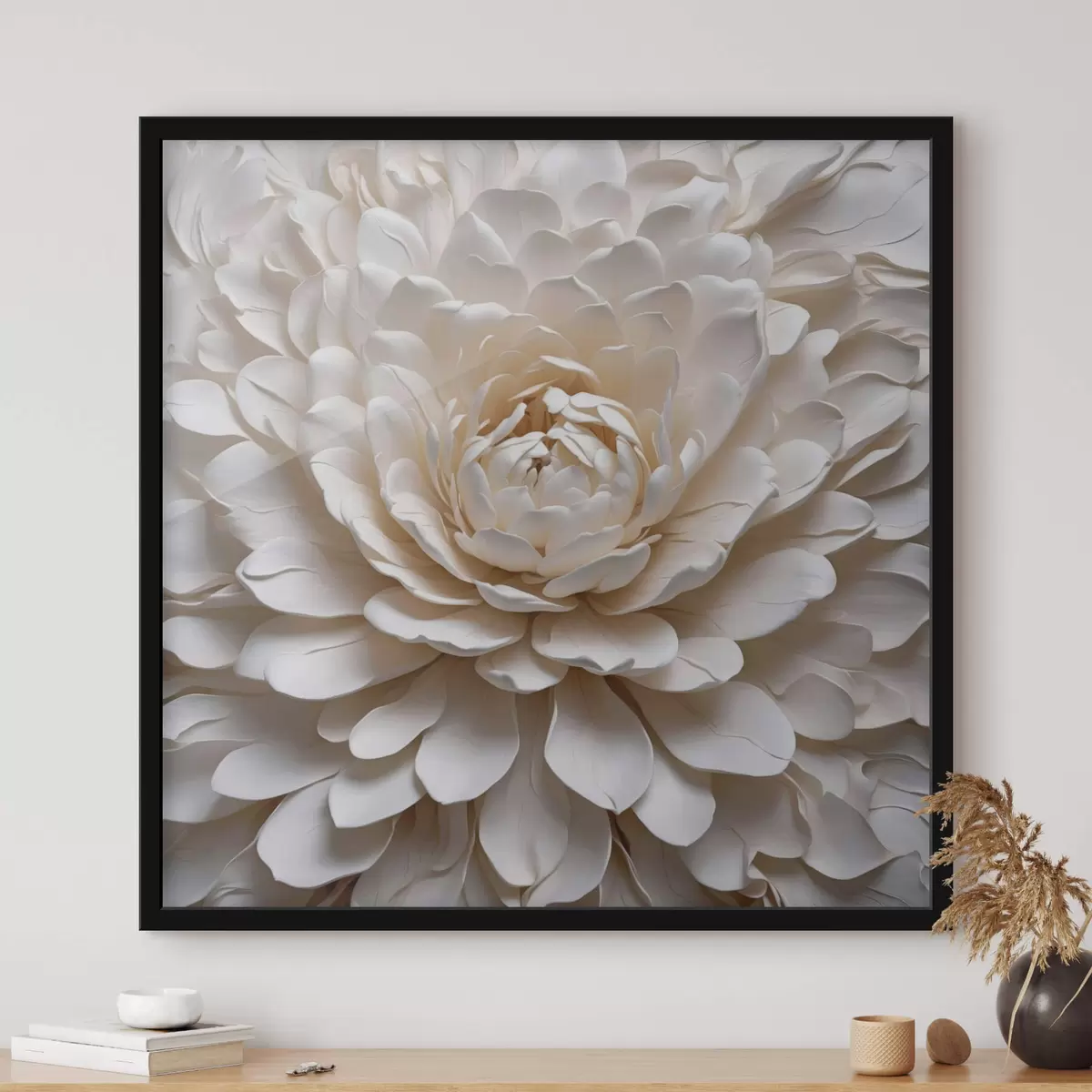 Poster Grote abstracte bloemblaadjes f42131