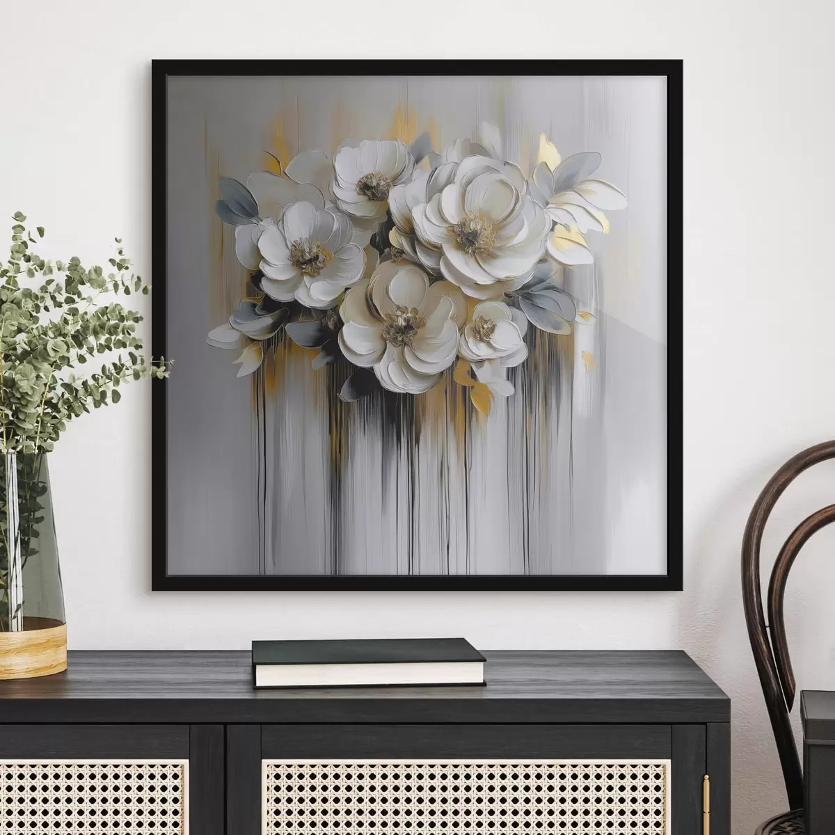 Poster Abstracte bloemen f42244