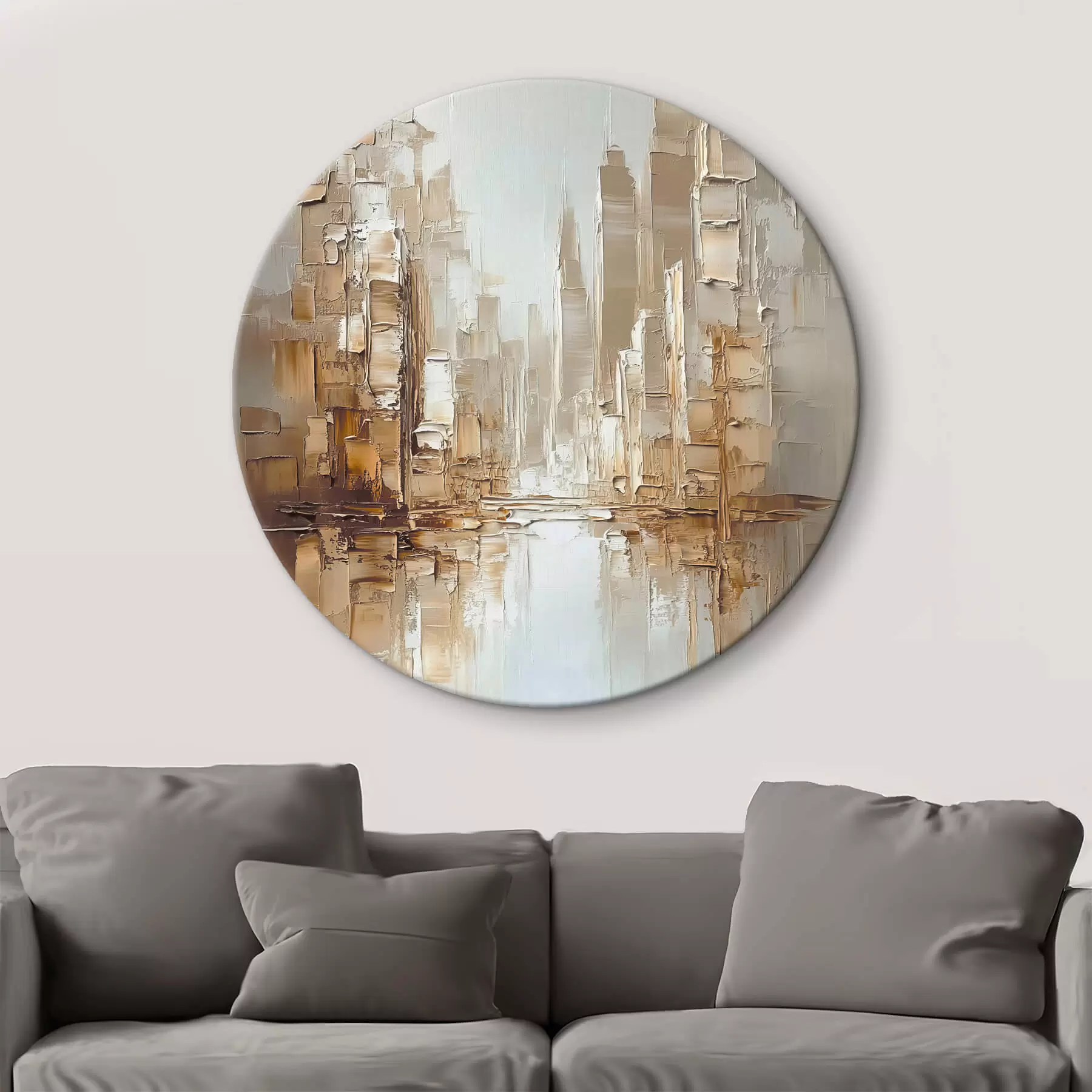  Schilderijen Abstractie met imitatie penseelstreken r42132