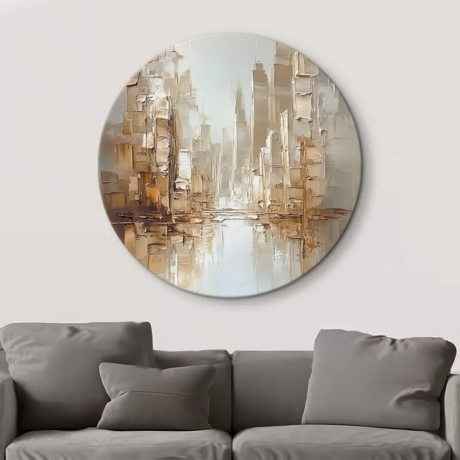  Schilderijen Abstractie met imitatie penseelstreken r42132