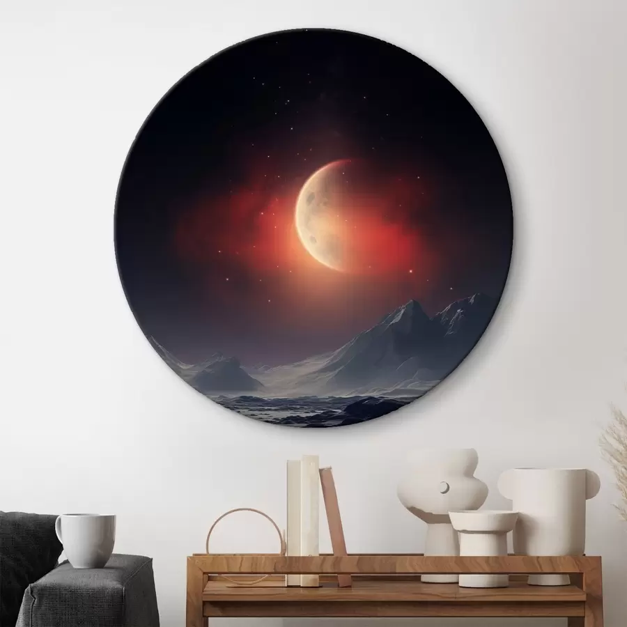  Schilderijen Zonsondergang met uitzicht op Mars r41202