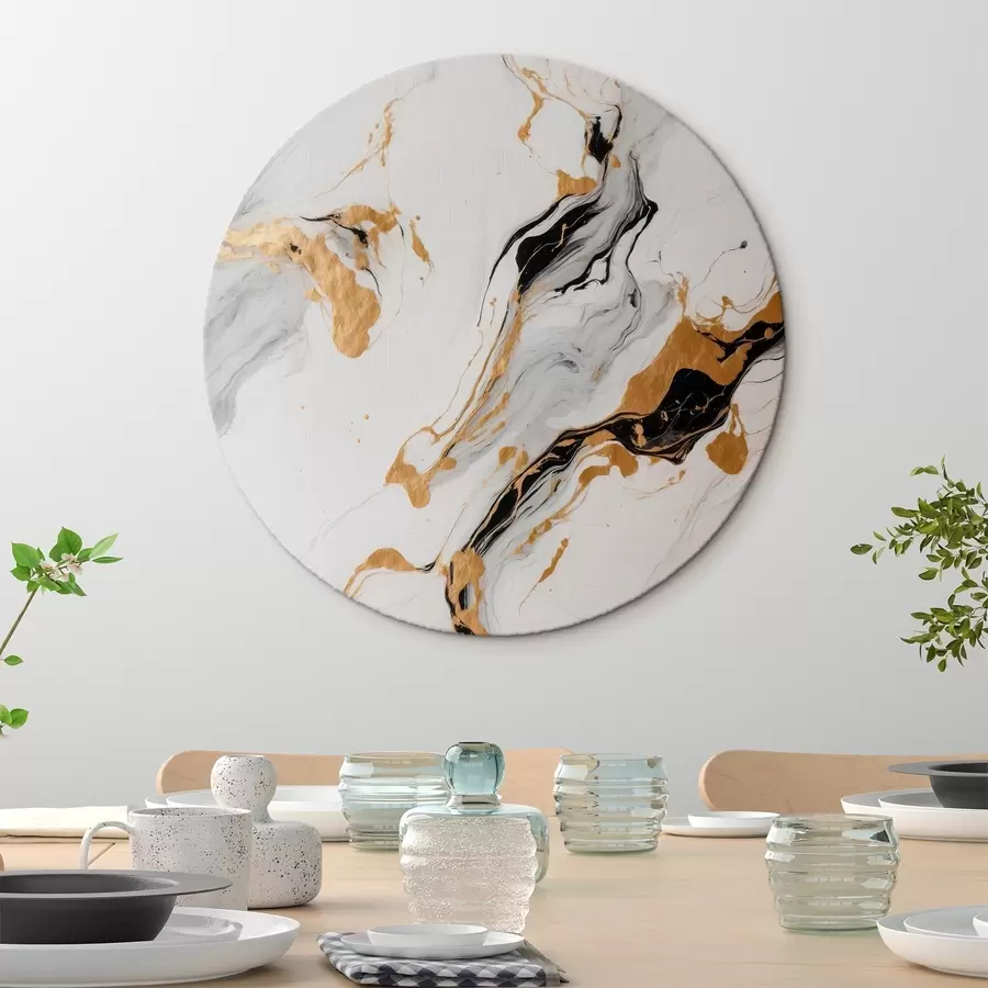  Schilderijen Abstract schilderij op marmer r41291