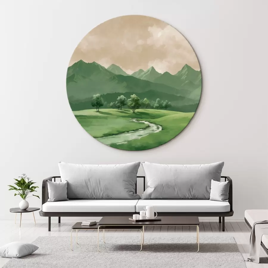 Papier peint photo La route des montagnes r41308