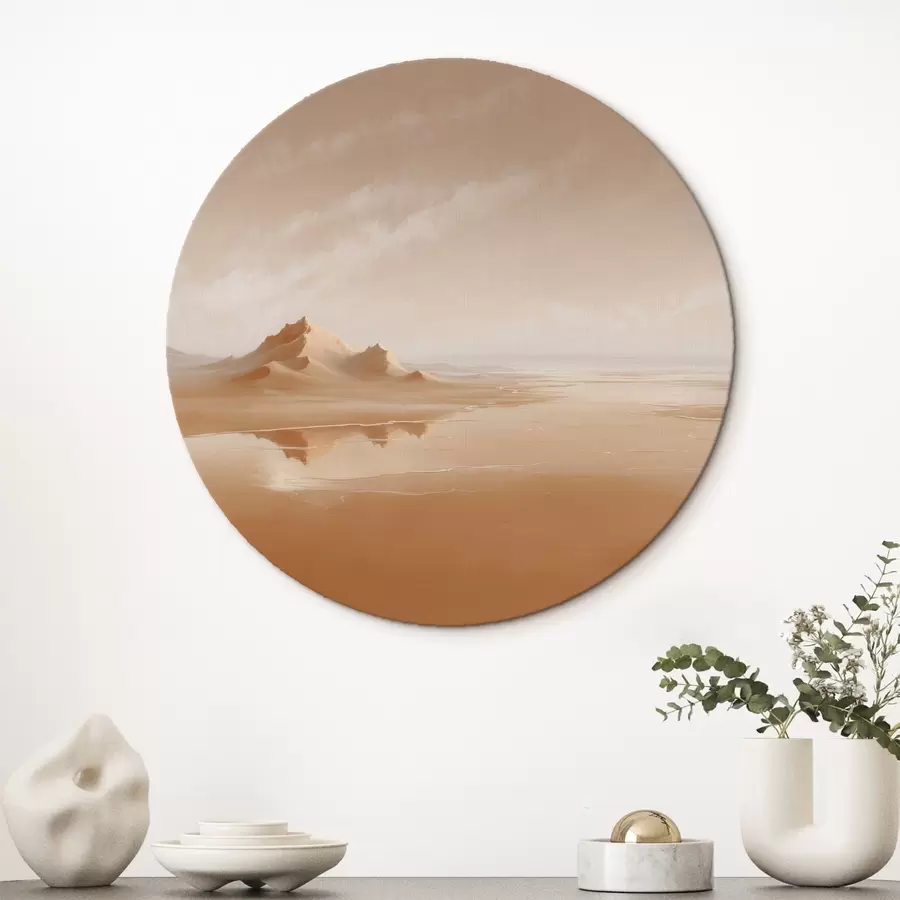  Schilderijen Een opdrogend meer r41310