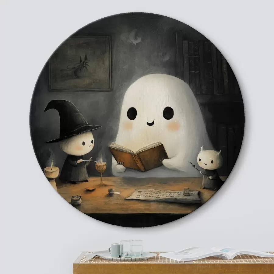  Schilderijen Privyd leest een boek voor aan zijn vrienden r41343