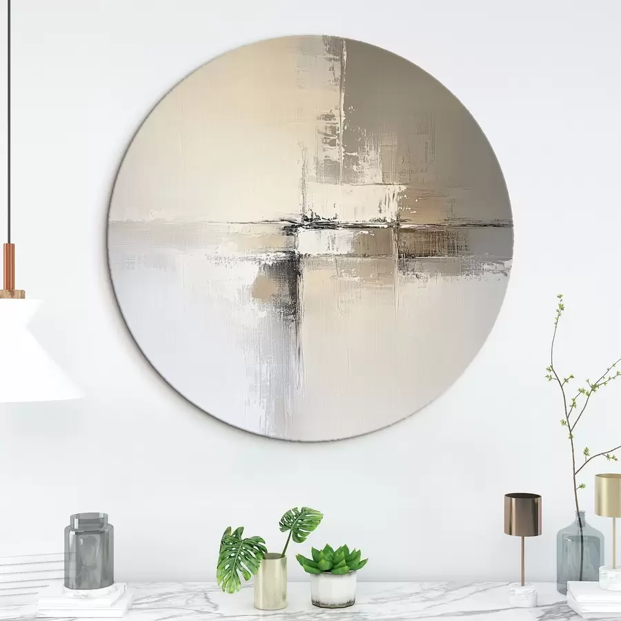  Peintures Abstraction dans les tons de beige r41353