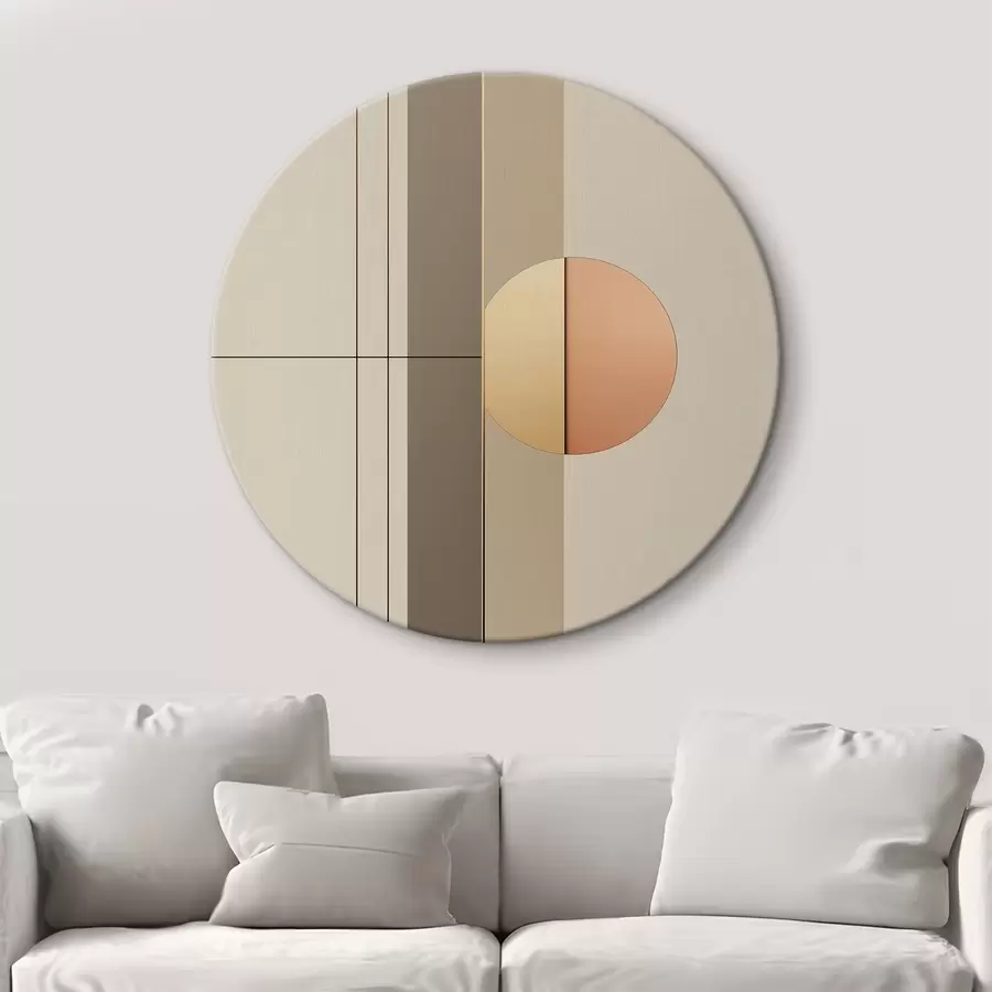  Peintures Abstraction avec des formes géométriques r41359