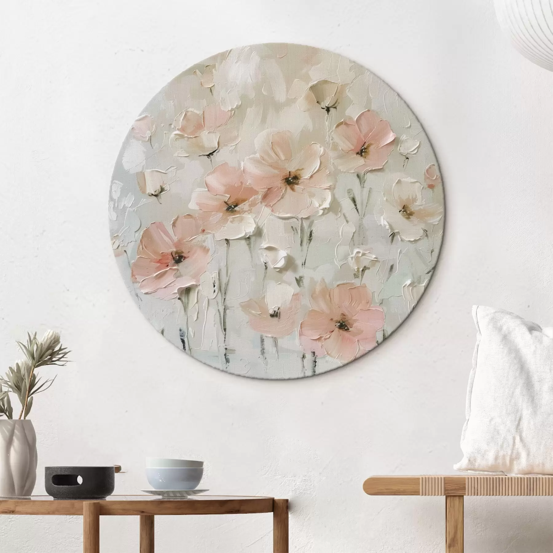  Schilderijen Roze bloemen nieuwe stijl trend r41401