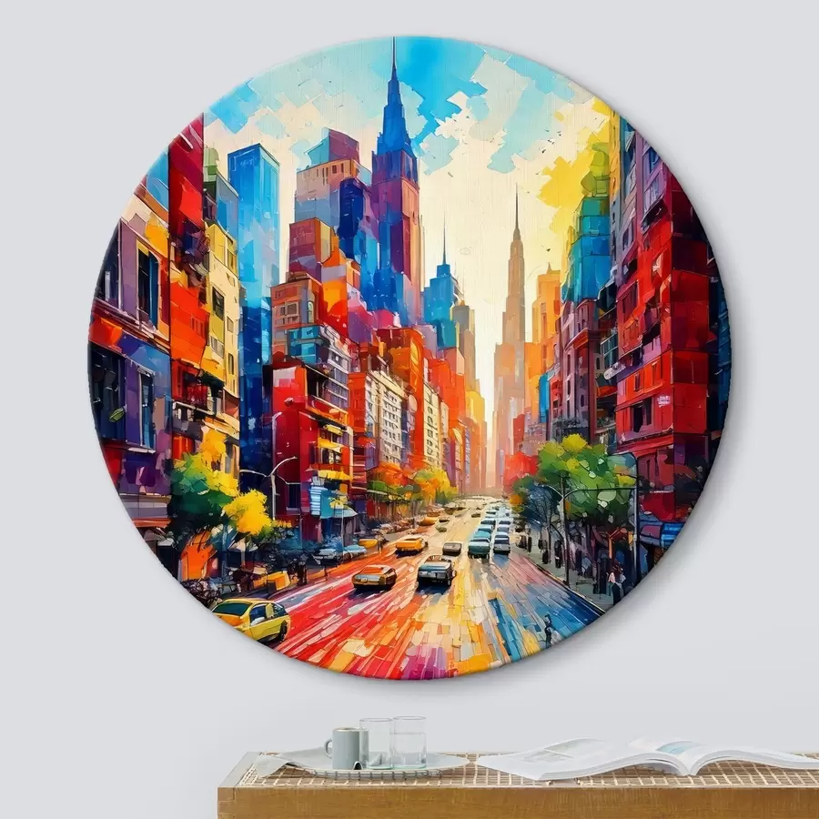  Schilderijen heldere stad r41408