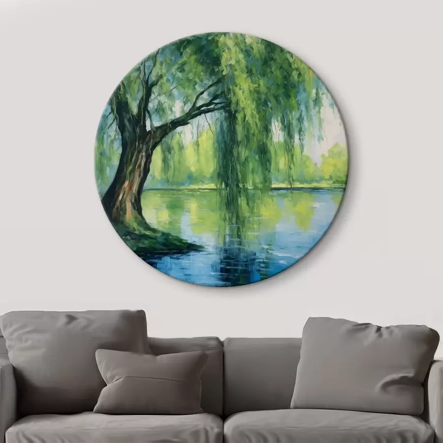  Peintures Saule au bord de la rivière r41493