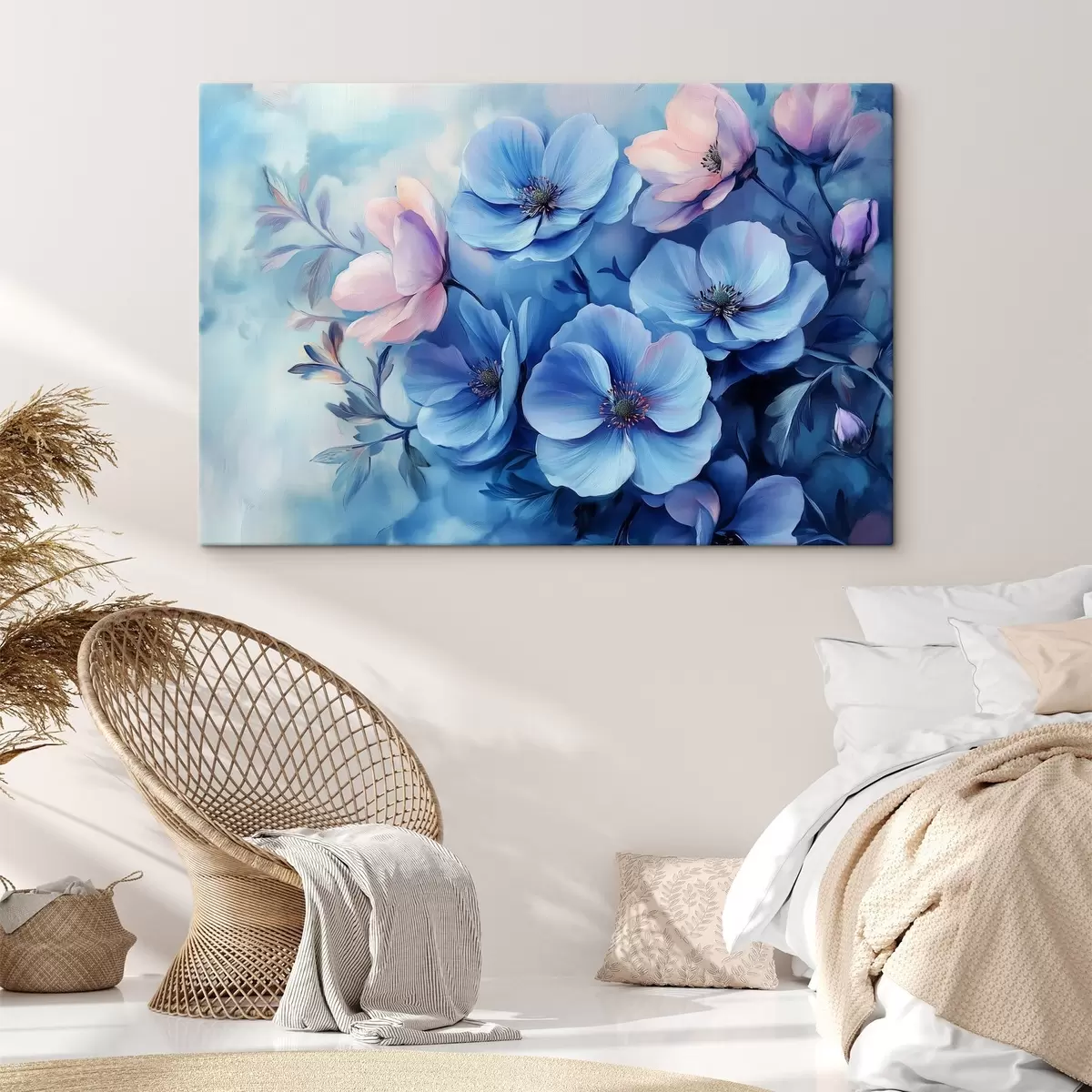  Peintures Fleurs bleues s42332