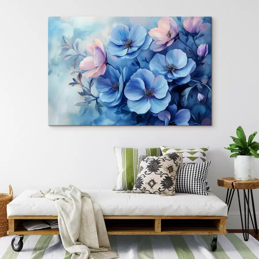  Peintures Fleurs bleues s42332