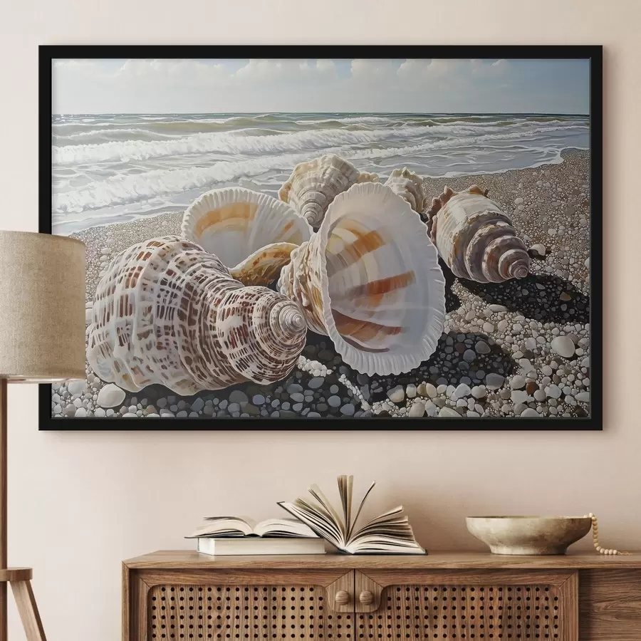 Papier peint photo Coquillage au bord de la mer f42333