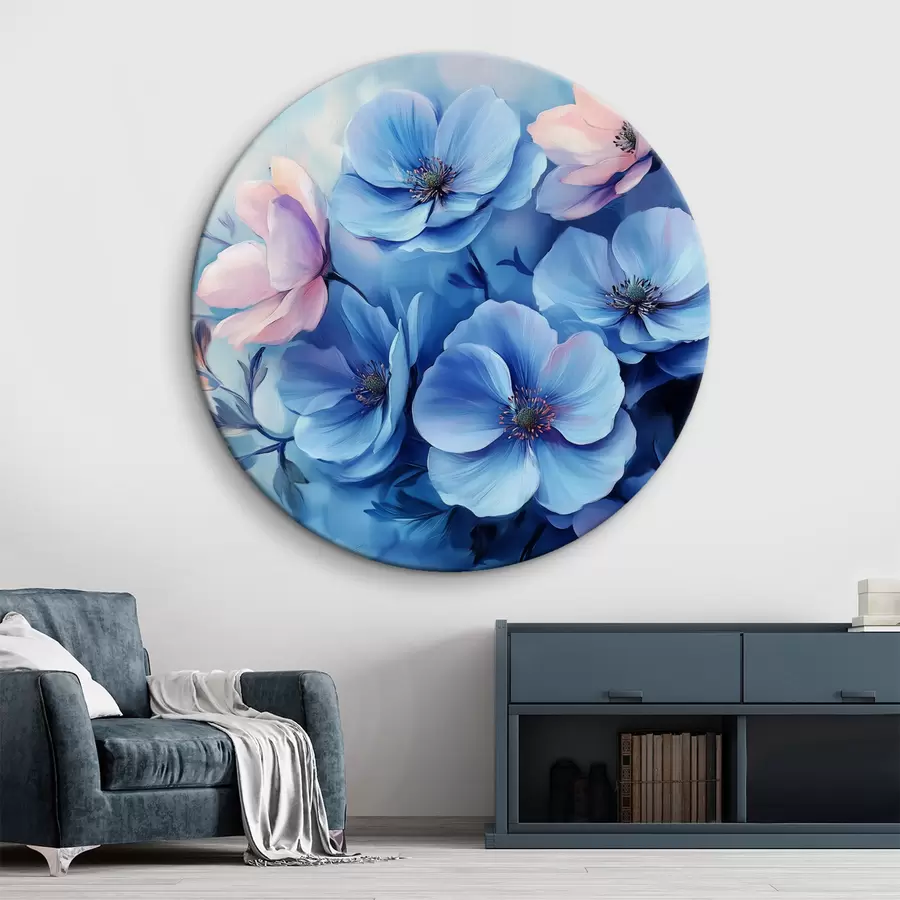  Peintures Fleurs bleues r42332