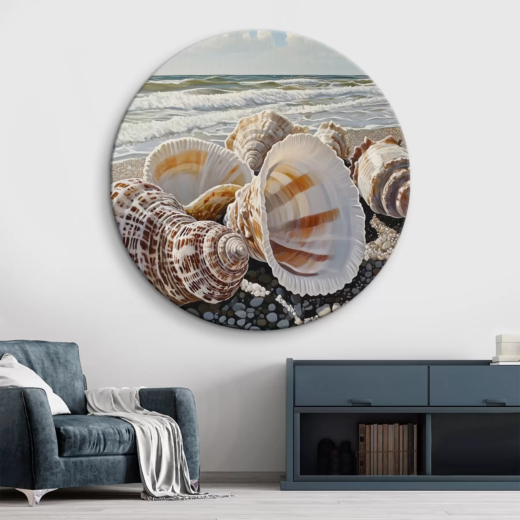  Schilderijen Zeeschelp aan de kust r42333