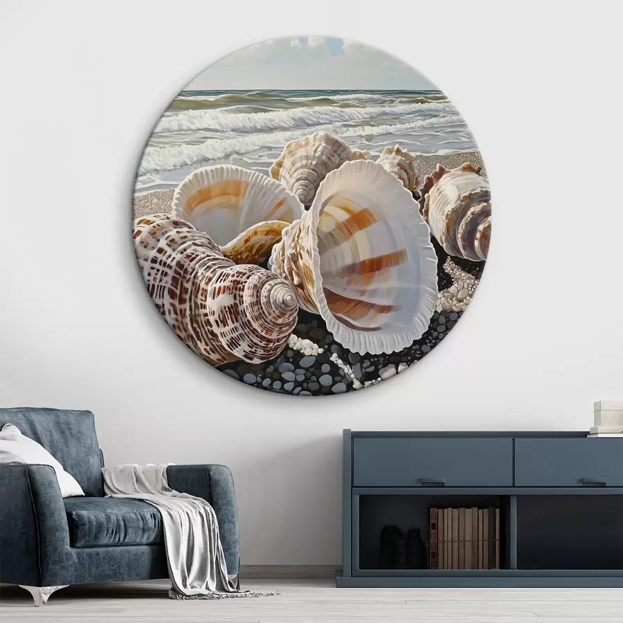 Schilderijen Zeeschelp aan de kust r42333