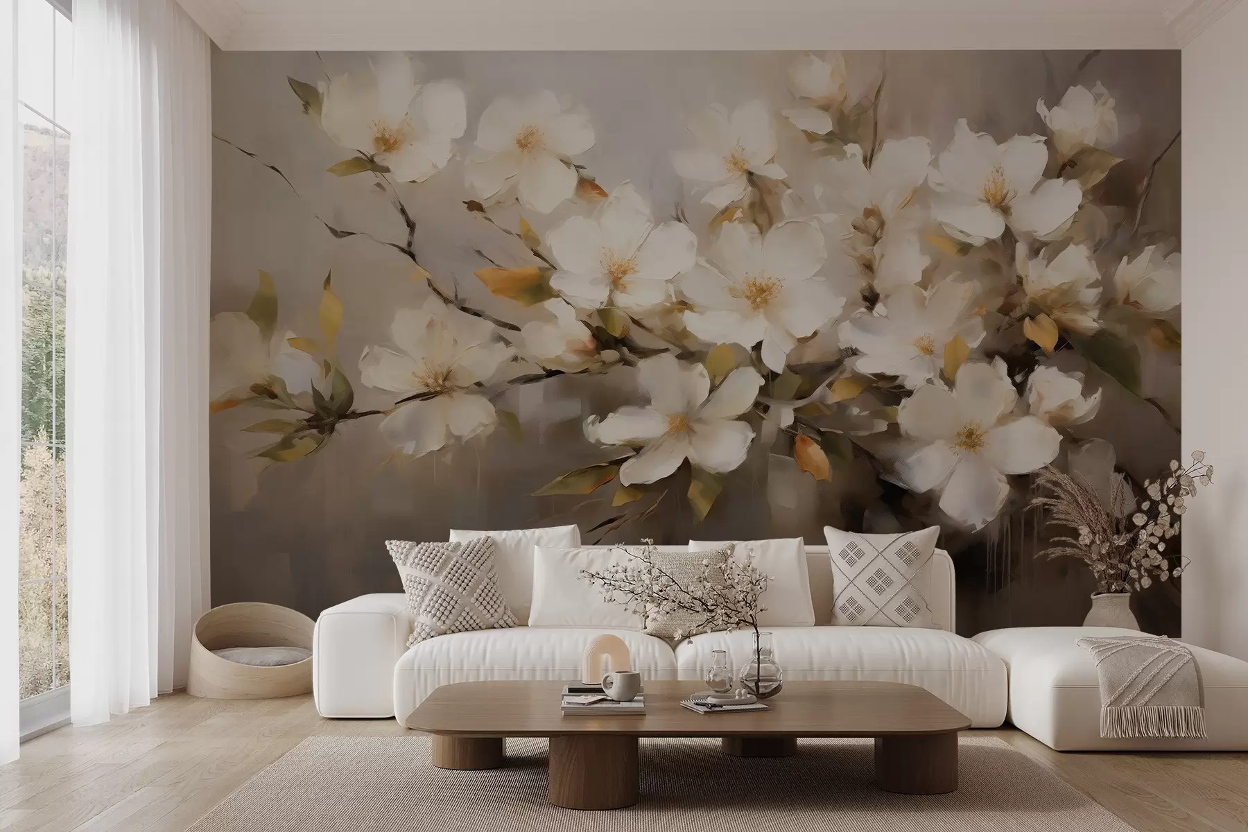 Fotobehang Bloeiende tak w08592