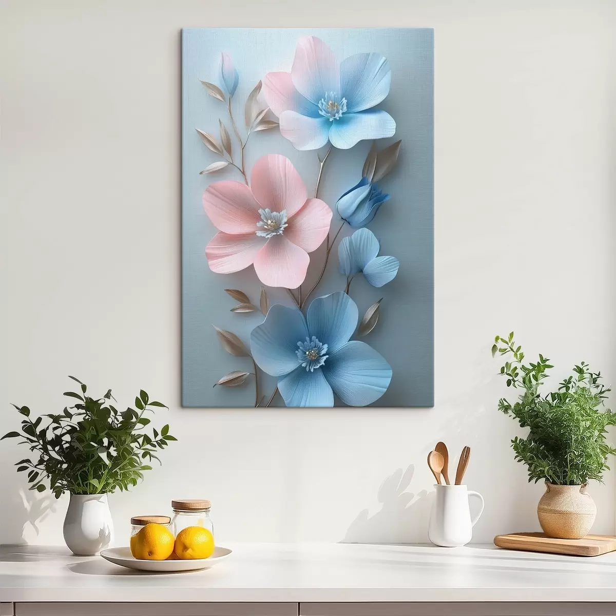  Schilderijen Delicate takken van bloemen s42177