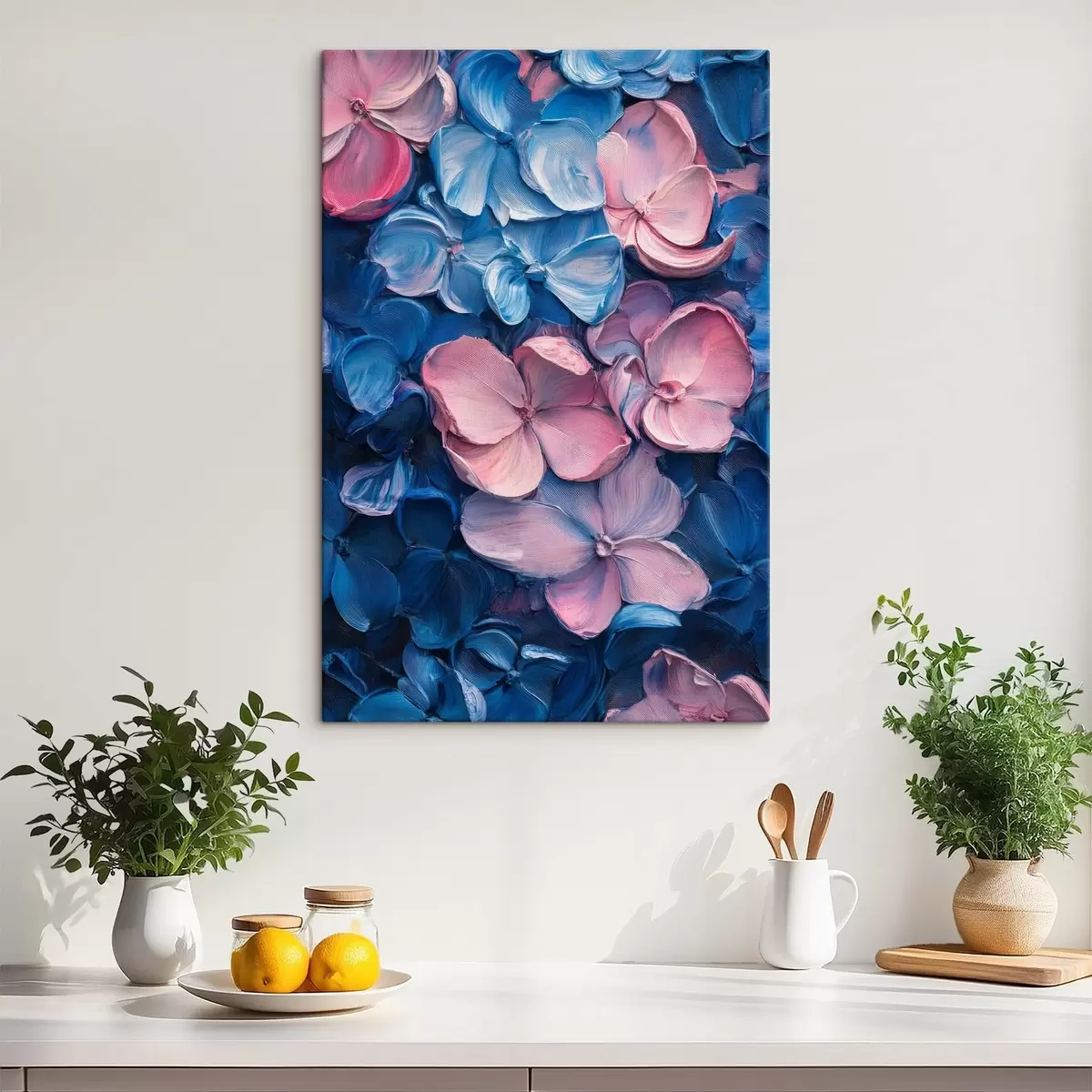  Peintures Fleurs, imitation de modelage s42180