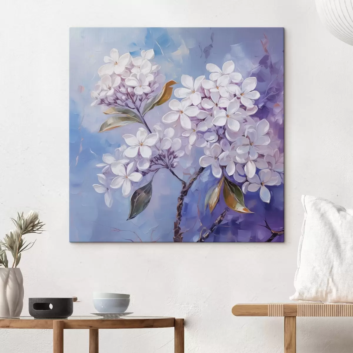  Schilderijen Seringtak imitatie van wazig schilderij s42370