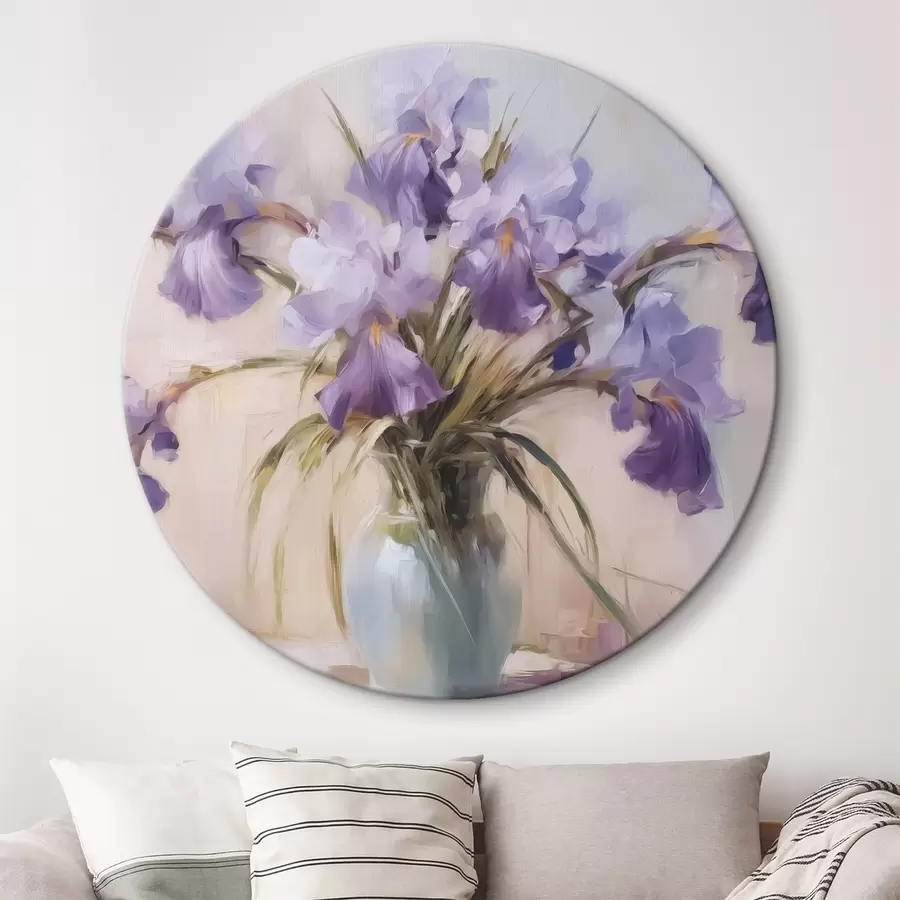  Peintures Iris dans un vase imitation de peinture r42357