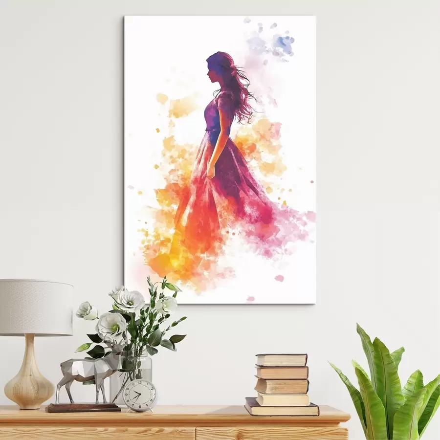  Peintures Portrait d'une jeune fille à l'aquarelle s42080