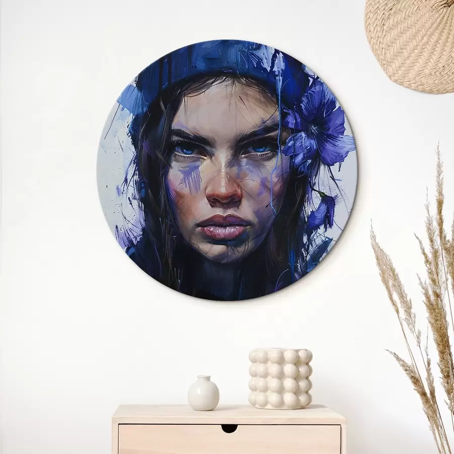  Schilderijen Portret van een meisje in aquarelstijl r42086