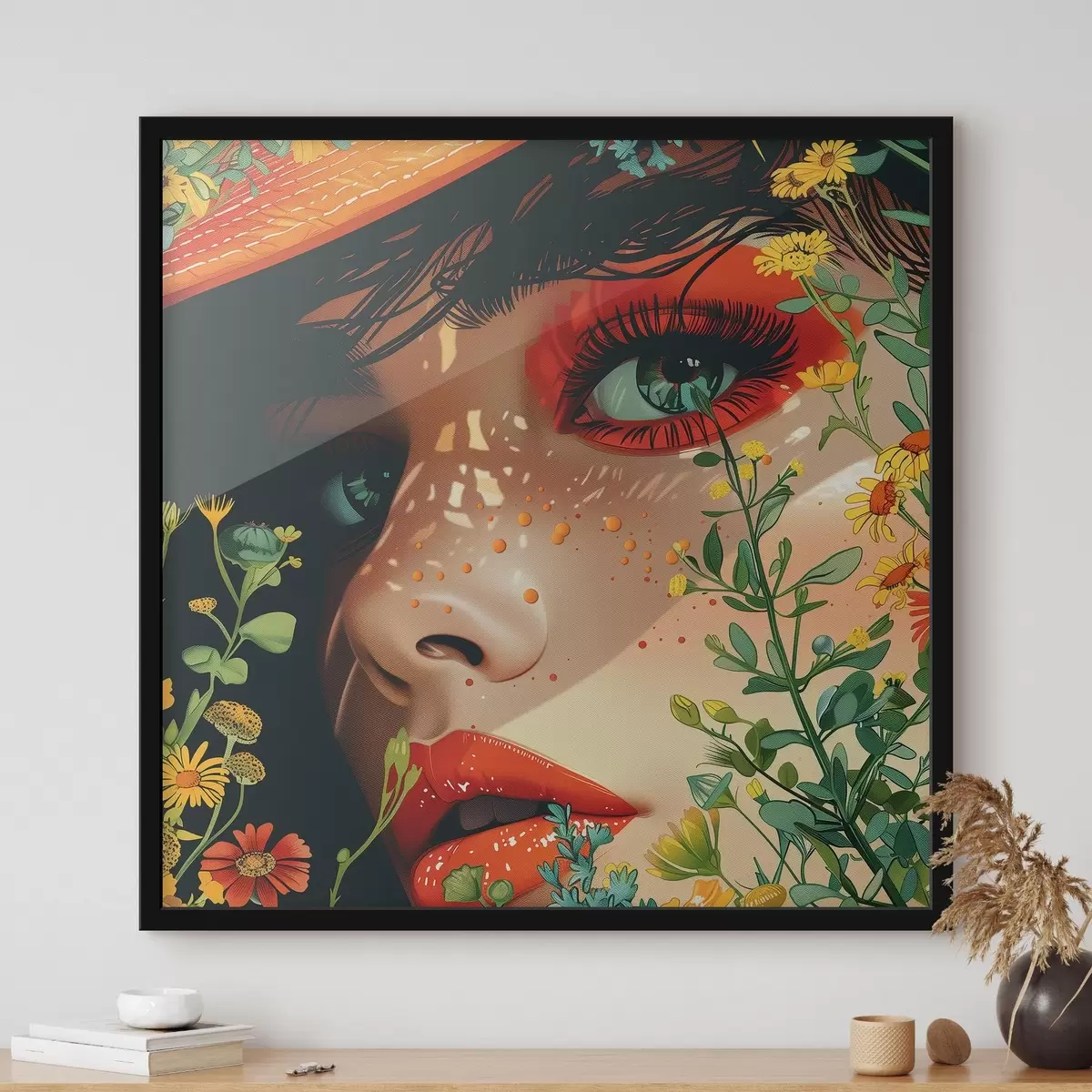 Affiche Regard lumineux d'une jeune fille f42082