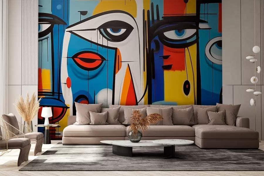 Fotobehang Abstract portret w02698