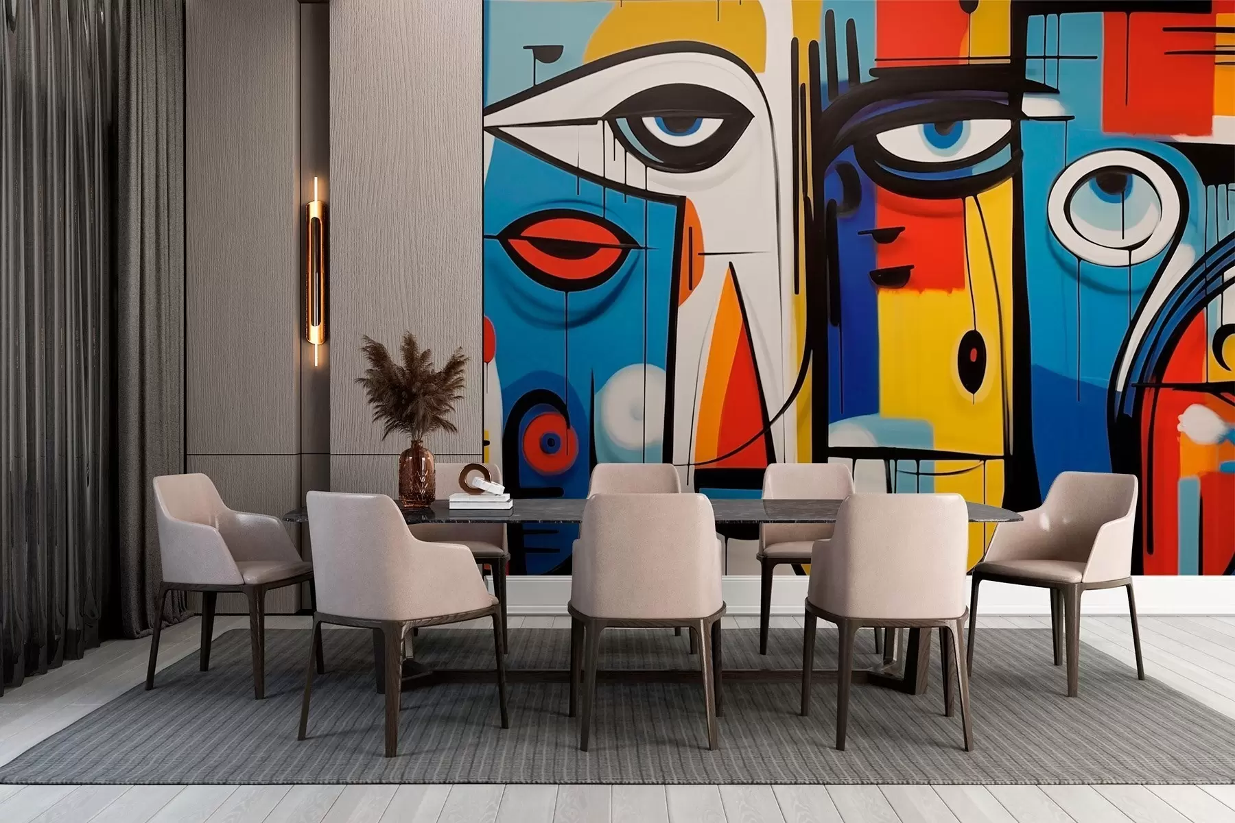 Fotobehang Abstract portret w02698