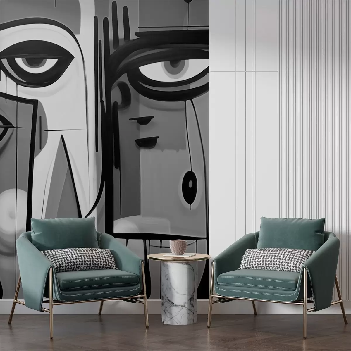 Fotobehang Abstract portret w02698v1