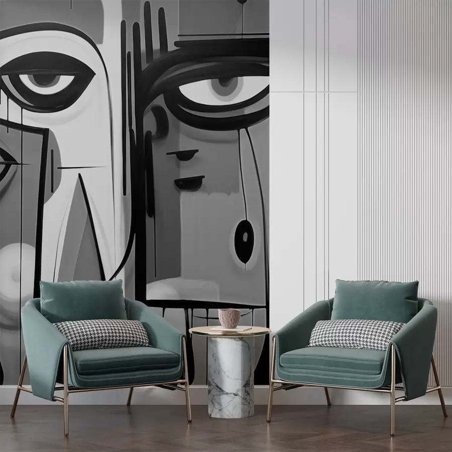 Fotobehang Abstract portret w02698v1