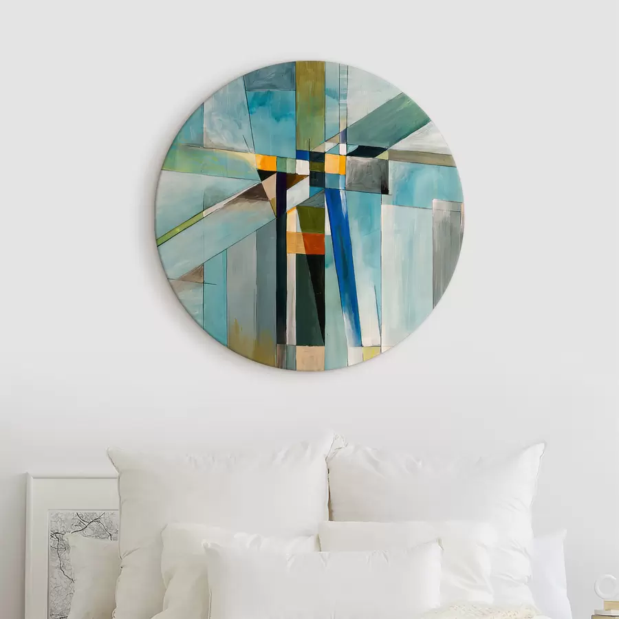  Schilderijen Verf, azuur en textiel r03060