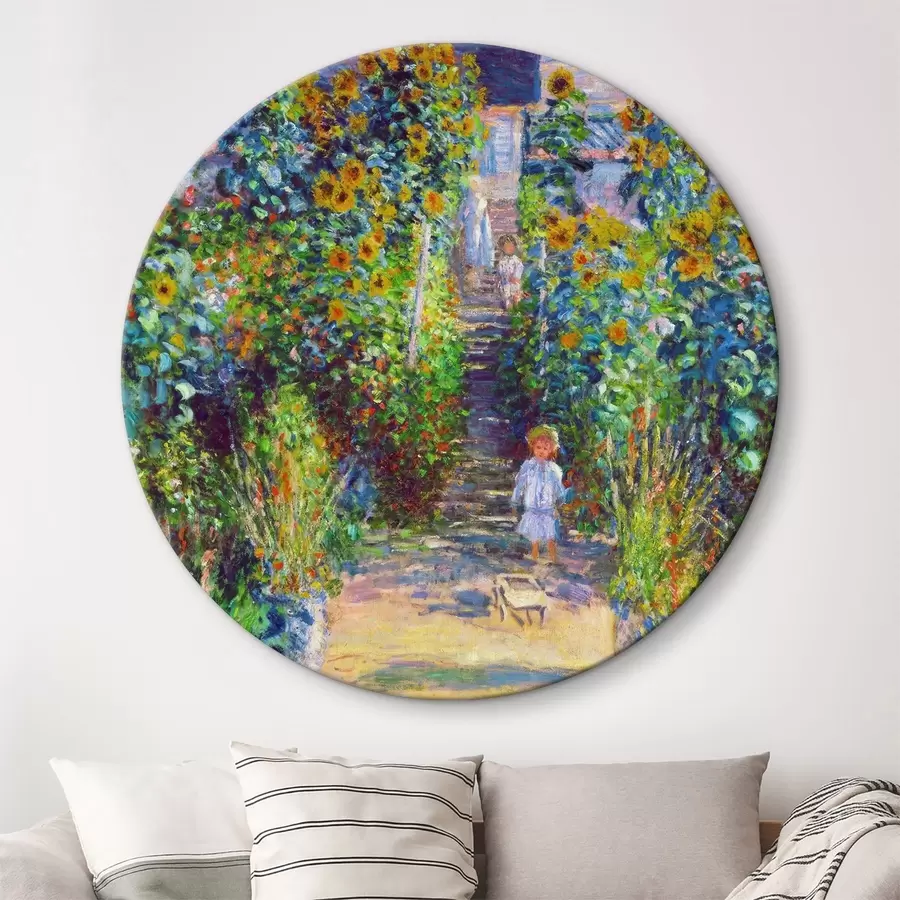  Schilderijen De kunstenaarstuin in Vetheuil r11686