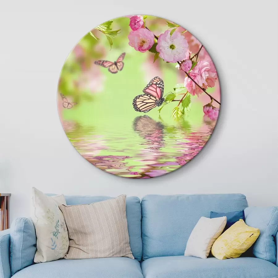  Schilderijen Bestuivers, bloemen en vlinders r27029