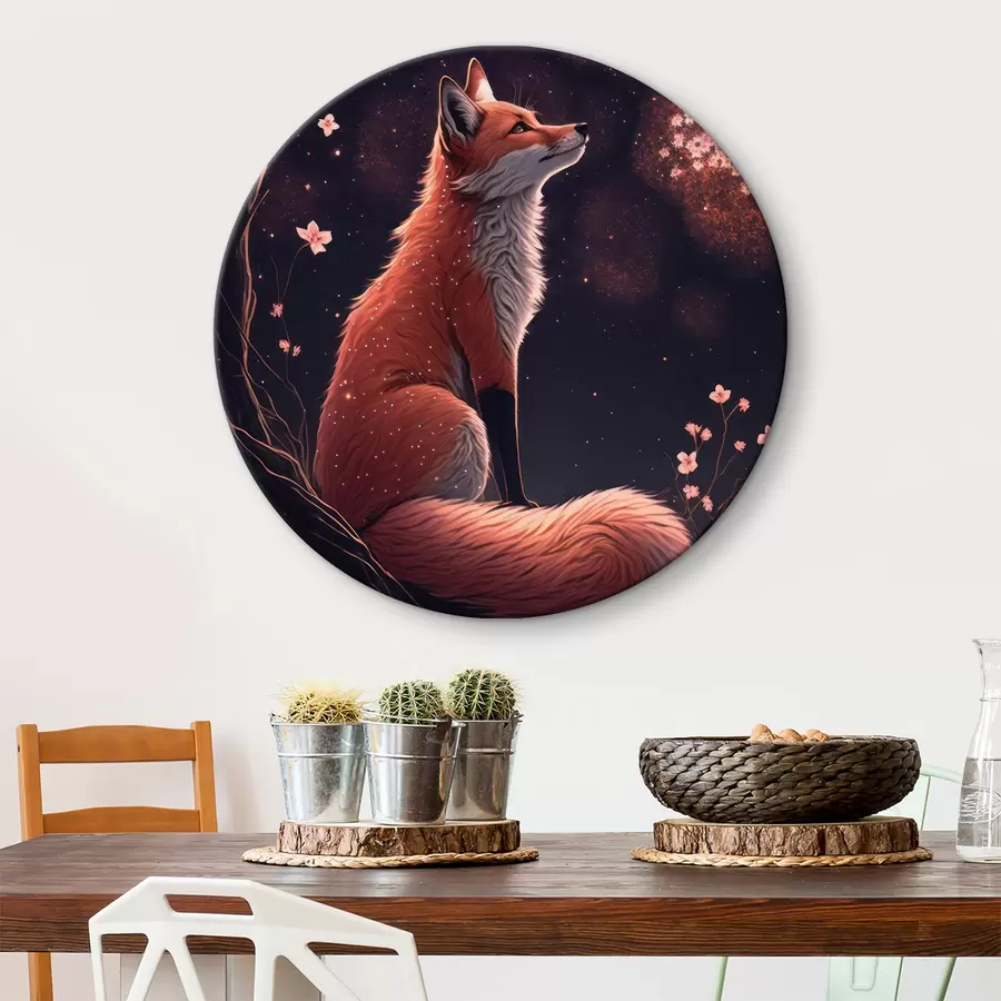  Schilderijen Vos met sakura r32547