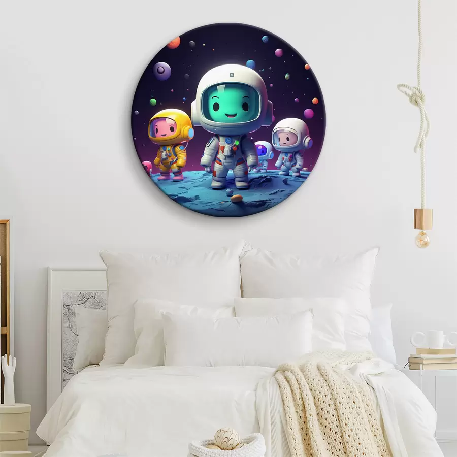  Schilderijen Eerste stappen op een onbekende planeet r32853