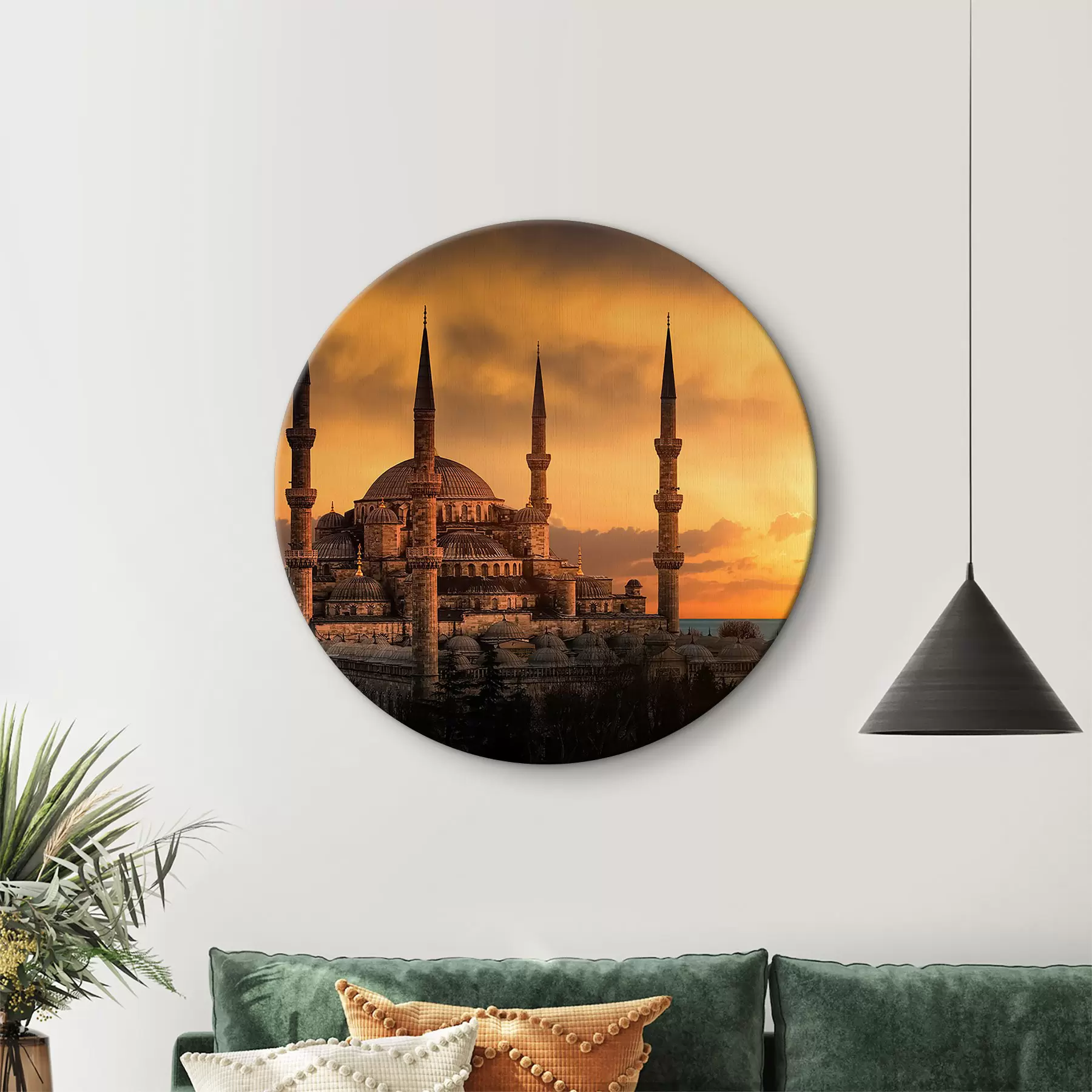 Schilderijen Blauwe Moskee bij zonsondergang, Istanbul r33029
