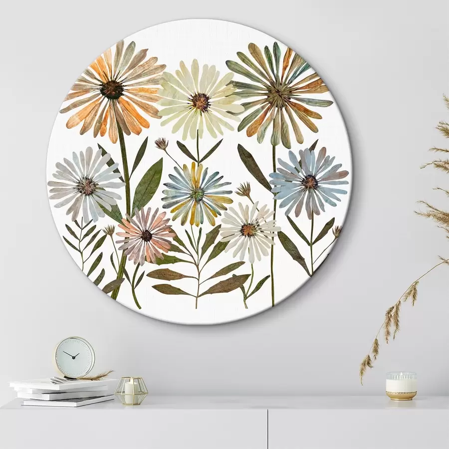  Schilderijen kleurrijke madeliefjes r34120