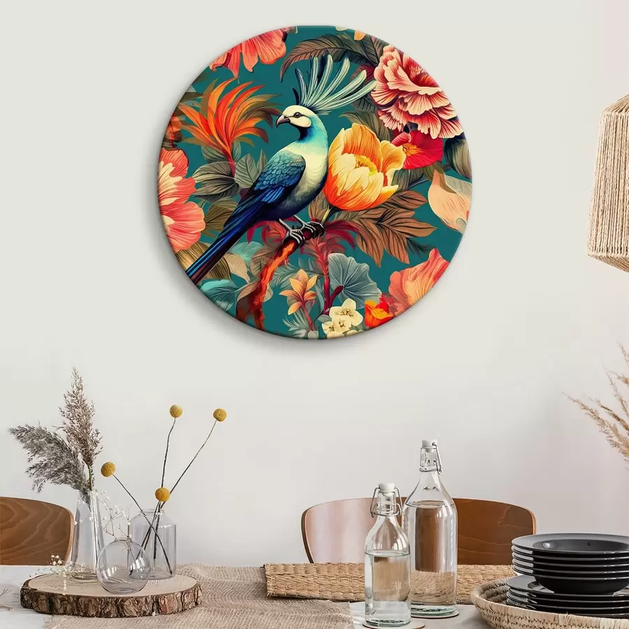  Schilderijen Tropisch esthetisch patroon met ara's r34489