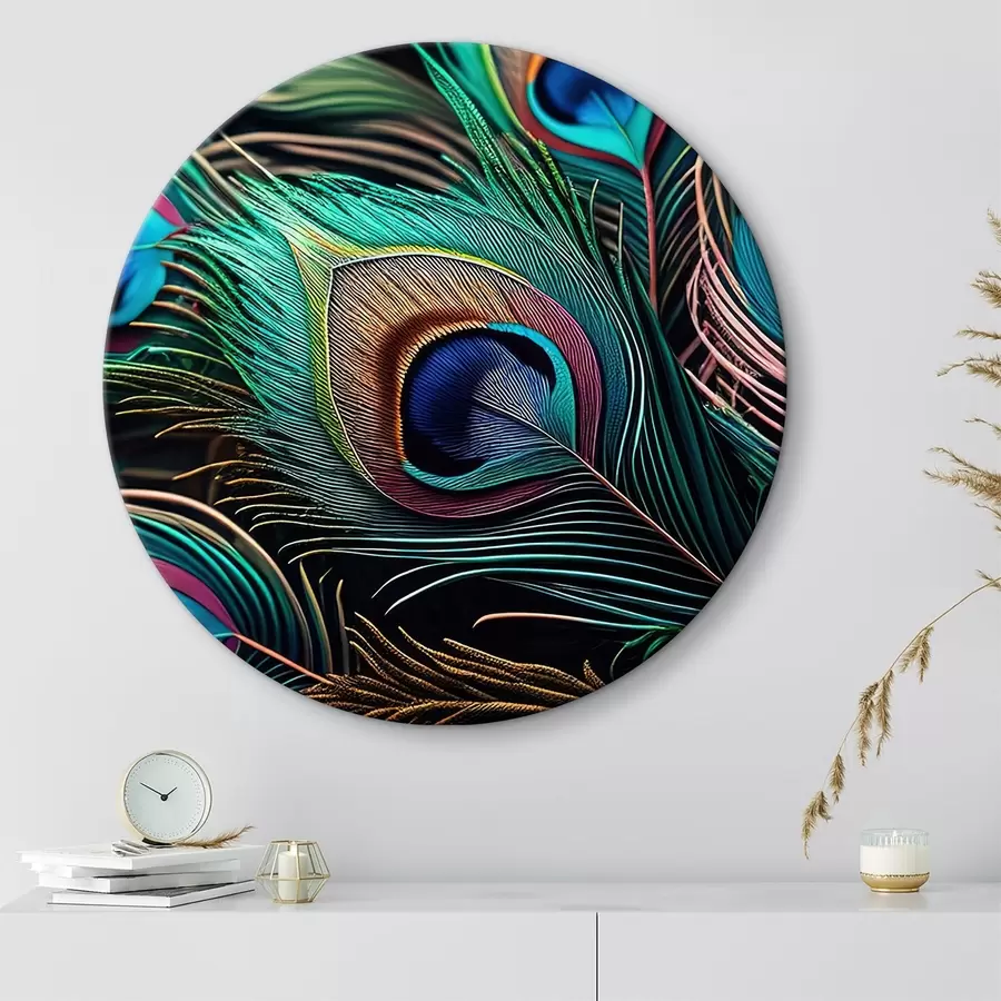  Peintures Plumes de paon brillantes r34871